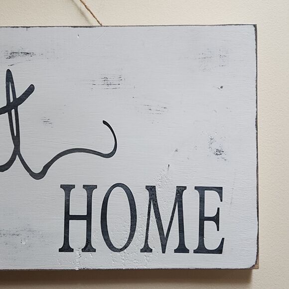 Rustic Farmhouse Home Sweet Home Wooden Sign 23.25" x 10.25" - Picture 3 of 7